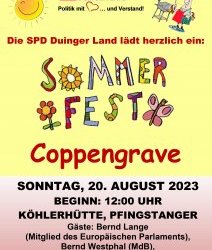 20.08.23: SOMMERFEST DER SPD DUINGER LAND